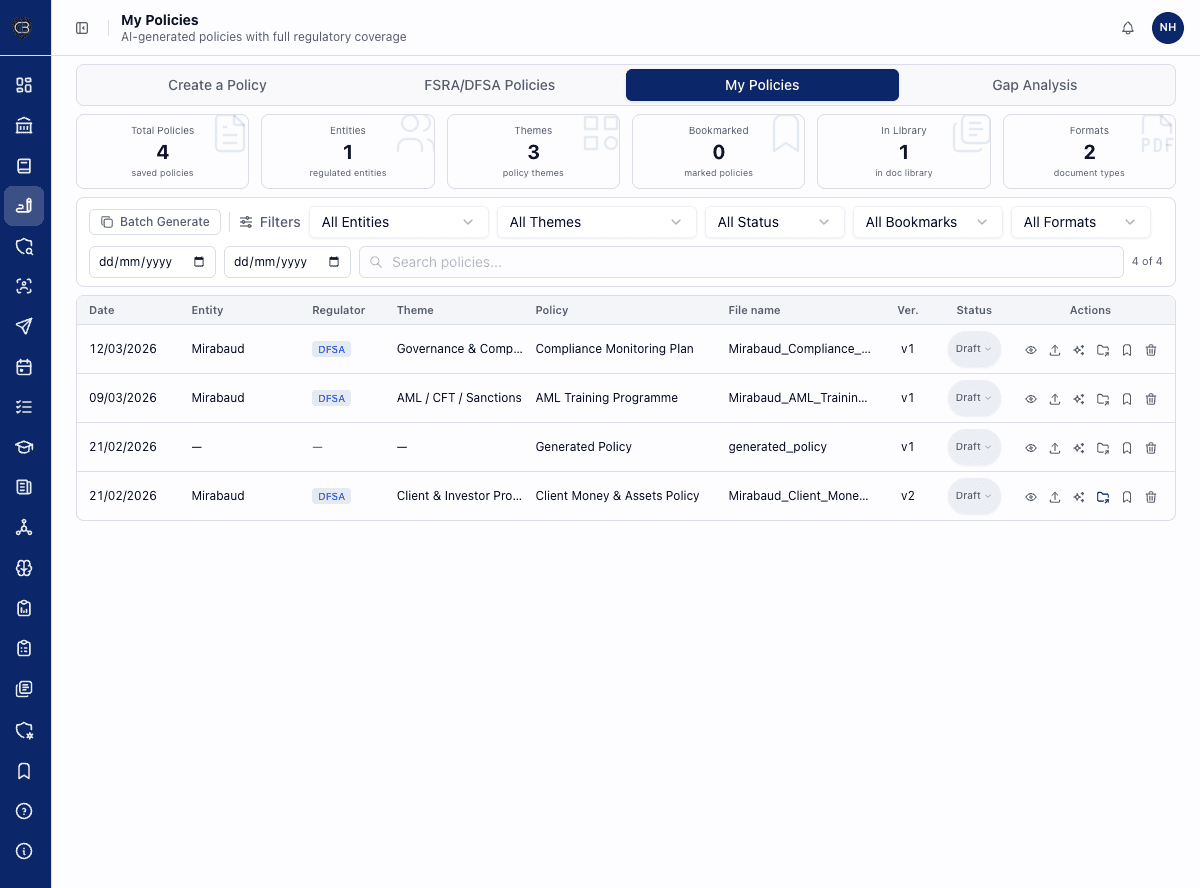 Board-ready policies in minutes - secondary
