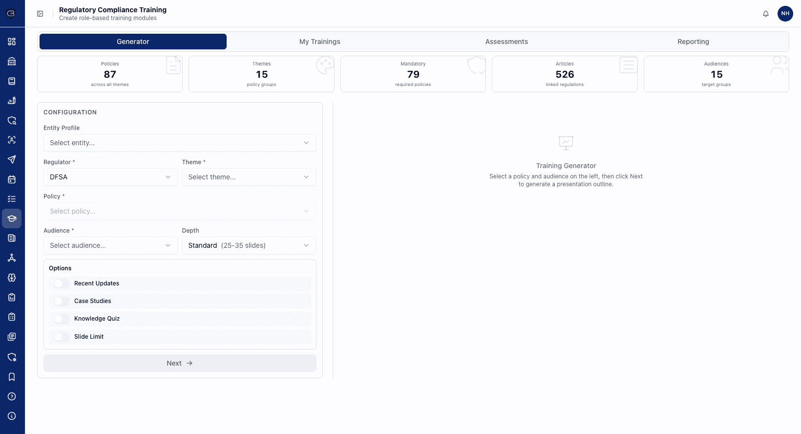Board reports and training, automated - secondary